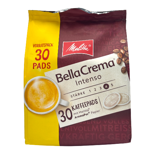 Bella Crema Intenso 30 st. Koffiepad