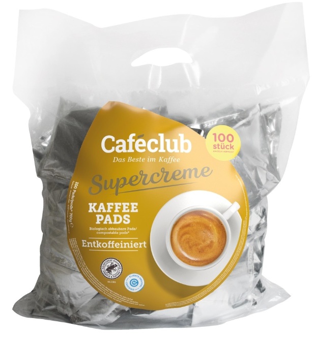 Supercreme Megabeutel Entkoffeiniert 100 st. Koffiepad