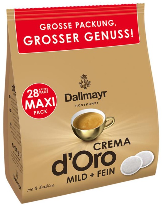 Crema d'Oro Mild und Fein 28 st. Koffiepad